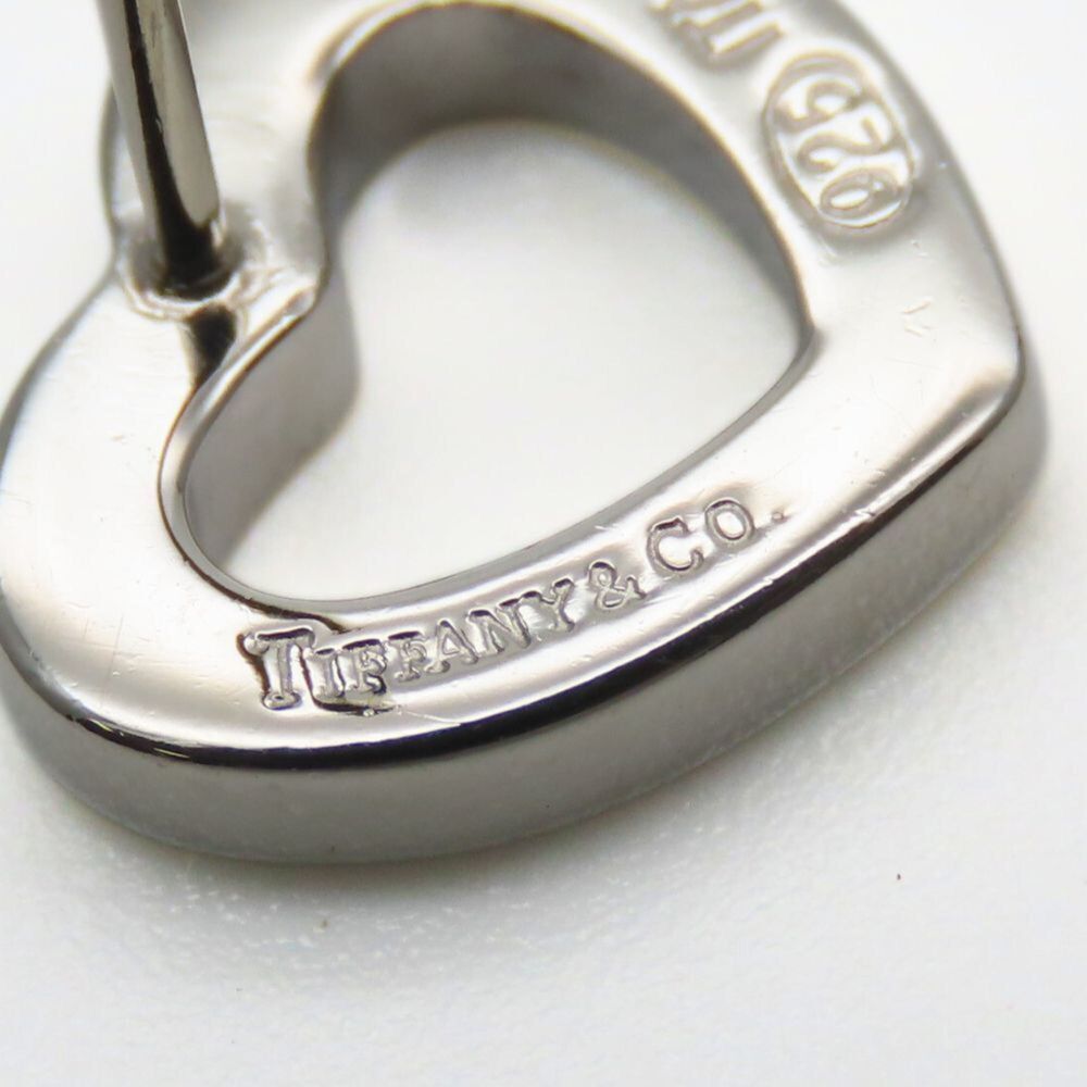 TIFFANY Authentic Silver Heart Earrings - Picture 6 of 11